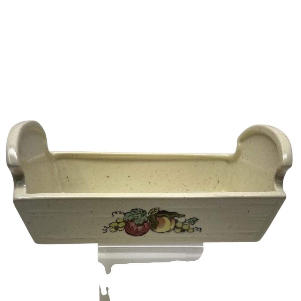Metlox Poppytrail Provincial Fruit‎ Bread Tray Vintage 1960 EUC USA 8.25x4.5x4"